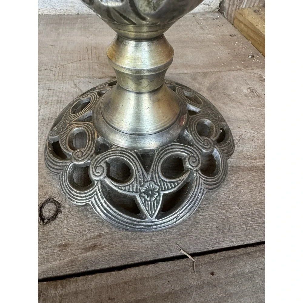 Vintage Ornate Metal Victorian Candle Holder‎ Candlestick